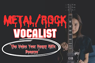 be female rock singer rock vocalist heavy metal vocals gritty vocals rock singer