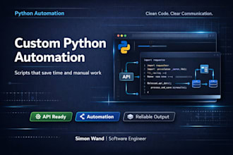 build a python script or automation for your workflow
