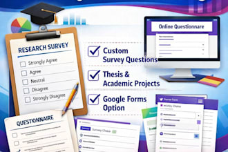 create a research questionnaire for thesis or project