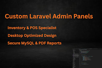 develop a professional admin panel and database management tool