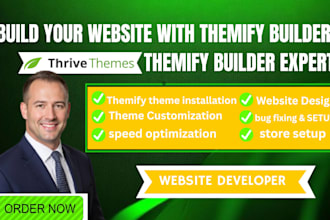 design professional wordpress website using themify builder