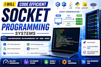 do socket programming and network programming tasks