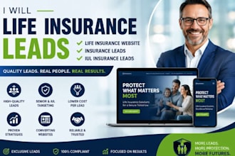 life insurance leads life insurance website insurance leads iul insurance leads