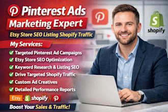 do pinterest ads marketing expert etsy store SEO listing shopify traffic