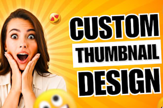 design modern youtube thumbnail, vlog, podcast and reaction videos thumbnail