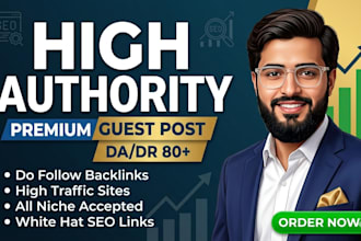 do paid guest post and publish article with backlink on high da sites
