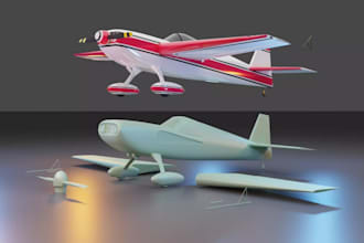 sculpt3d aircraft,print and paint airplane parts,wings model,3d fuselage,toy stl