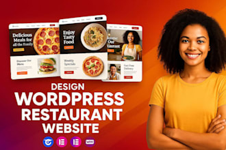 design wordpress restaurant website with food ordering delivery payment system
