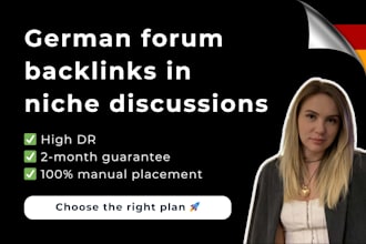 build german forum backlinks in niche discussions