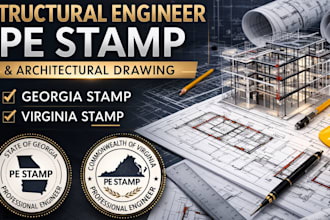 structural engineer pe stamp architectural drawing georgia stamp virginia stamp