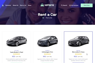 wordpress car dealership website auto dealership sales funnel or car rental site