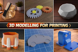 do 3d modeling for 3d printing and create stl files