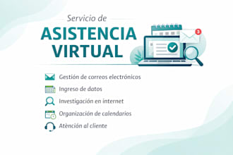 do asistente virtual, transcriptora, redactora