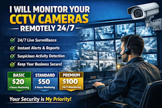 remote cctv camera monitoring for your store