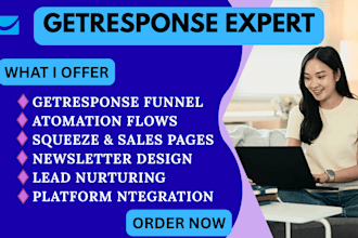 design getresponse landing pages email marketing automation and sales funnels