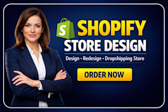 design shopify store build shopify website and dropshipping store