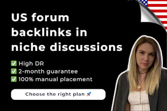 build contextual US forum backlinks in niche discussions