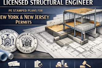 pe stamp license structural engineer plan new york new jersey city permit stamp
