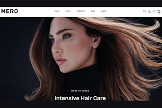 build hair extension website beauty website hair shopify store salon website
