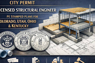 city permit license structural engineer colorado utah ohio kentucky pe stamp