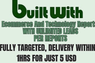 do lead generation, business and ecommerce leads from builtwith pro