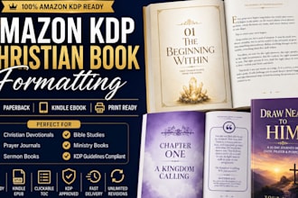 format your christian devotional, prayer journal or sermon book for kdp