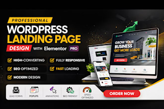 design a high converting wordpress elementor landing page