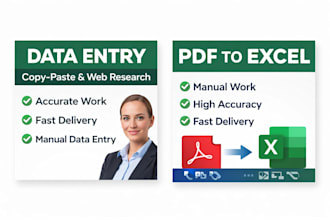 manually convert PDF to excel fast and with high accuracy