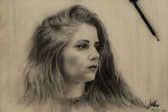 draw a realistic pencil portrait from your photo