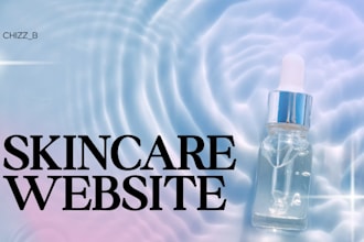 design skincare webiste  beauty store shopify cosmetic store