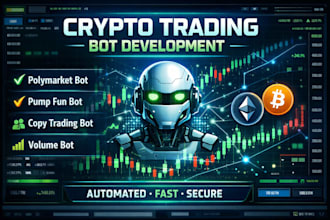 develop crypto trading bot, copy trading and volume bot