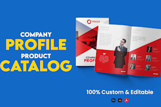 design professional company profile and product catalog