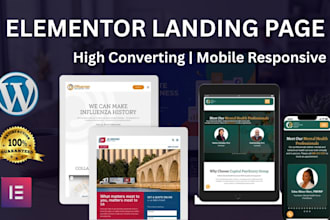 design elementor landing page or sales page