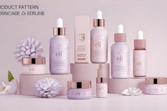design modern cosmetic product packaging, skincare and haircare label or wrapper