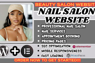 nail salon website, beauty salon website, nail technician website, nail studio