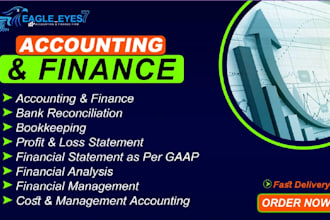 do accounting and finance, excel dashboard, valuation and data entry