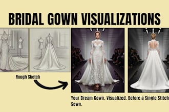create ai bridal, couture sketches, and photorealistic images from your vision