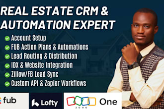 setup real estate crm lofty, follow up boss automation