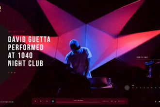 do night club, concert, festival business website