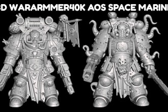 sculpt custom 3d miniature warhammer figurine tabletop dnd model for 3d printing