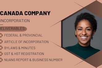 federal incorporation, provincial incorporation, canada company, gst, hst, bn