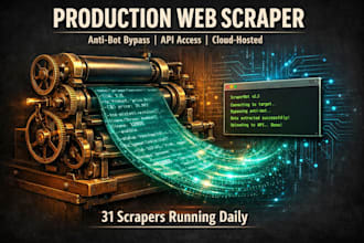 build a production web scraper with cloud hosting and API access