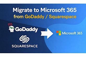 migrate godaddy or squarespace domain to microsoft 365 tenant