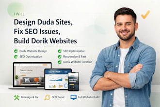 design duda websites redesign duda sites fix SEO issues build dorik websites