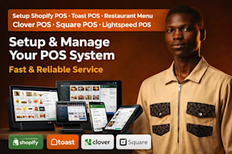 setup shopify pos toast pos restaurant menu clover pos square pos lightspeed pos