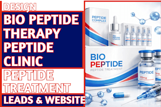 design bio peptide therapy, peptide treatment, peptide clinic website
