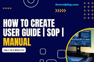 create training manual, product description, software manual, user guide, PPT