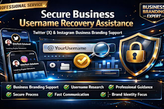 securely claim inactive username for instgram twitter business or personal use