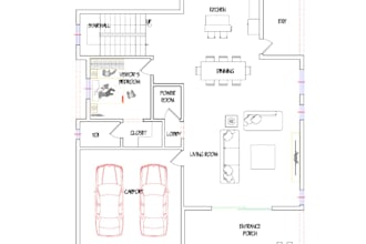 create professional 2d and 3d real estate floor plans drawings for construction