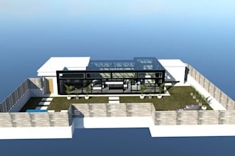 create 3d structural exterior interior